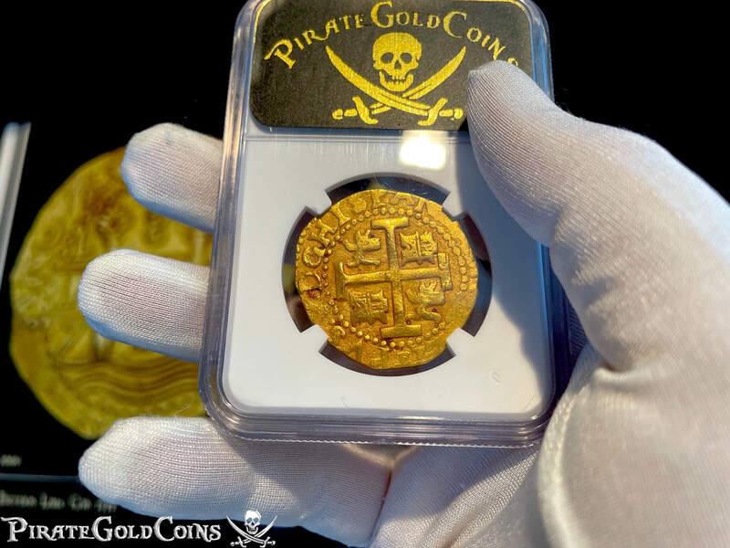 Peru 8 Escudos 1712 "1715 Plate Fleet Shipwreck" NGC 63 30