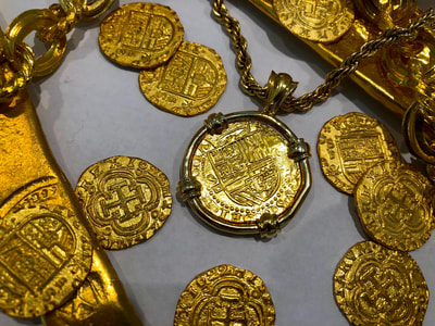 Spain 2 Escudos Sold 22kt Gold Replica Jewelry Coin 7