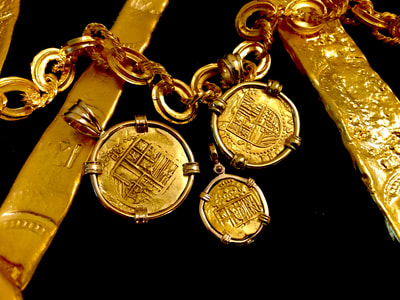 Authentic Spain 2 Escudos 1556-98 18kt Pendant Shipwreck Jewelry Treasure Coin 8
