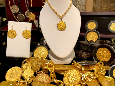  2 Escudos 24kt Gold Pendant Jewelry Treasure Coin 10