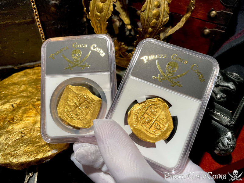 Mexico 8 Escudos 1702-10 "1715 Fleet Shipwreck" NGC UNC 14