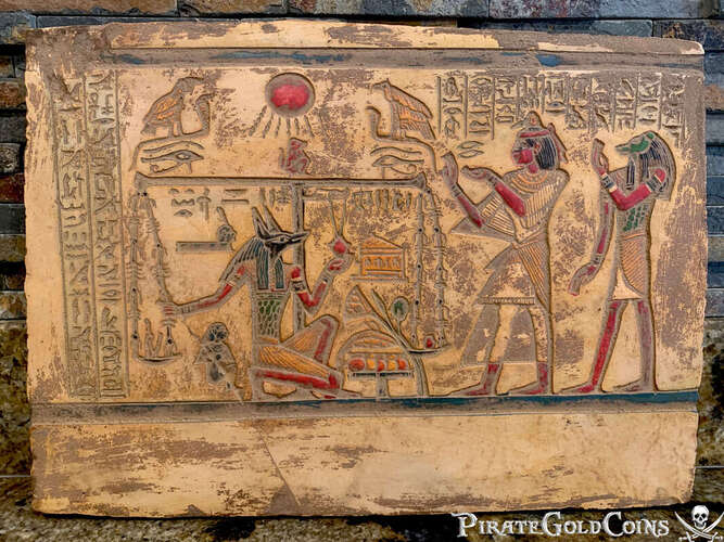 Egyptian Limestone Hieroglyphs 1570-1342BC Anubis