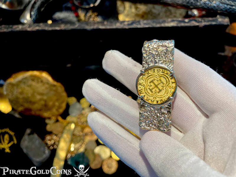 Money Clip with Recreation Atocha 1622 Shipwreck Colombia Coin 14