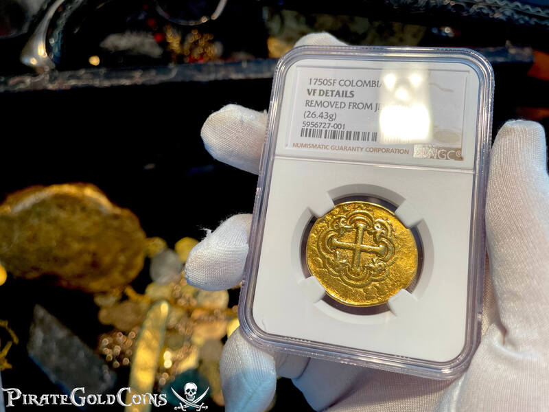 Colombia 8 Escudos 1750/49 "Dated" Very Rare