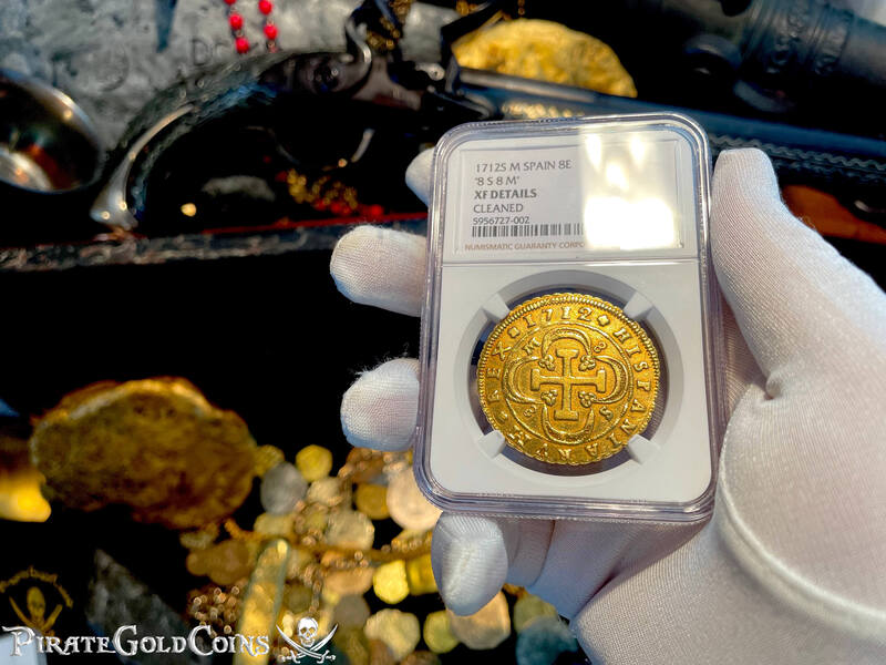 Spain 8 Escudos 1712 "Dated" NGC XF