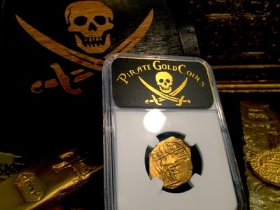 Colombia  2 Escudos  1714 "Full 4 Digit Date"  1715 Plate Fleet  NGC 58 7