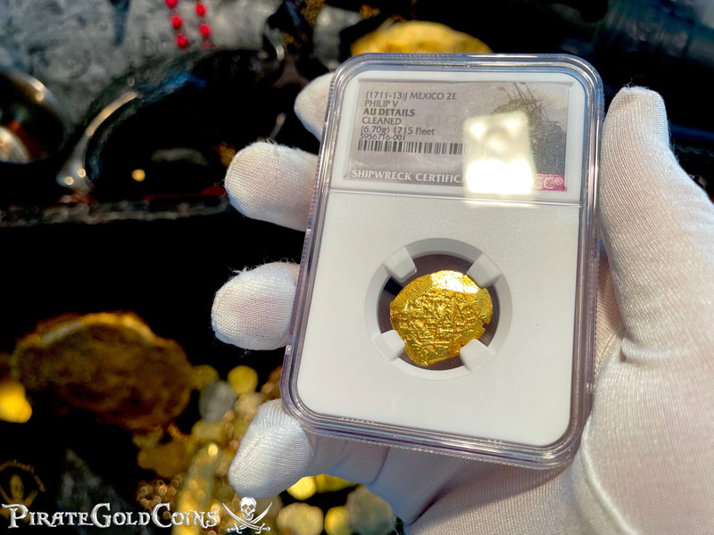 Mexico 2 Escudos 1711-13 from "1715 Plate Fleet Shipwreck" RAW 9