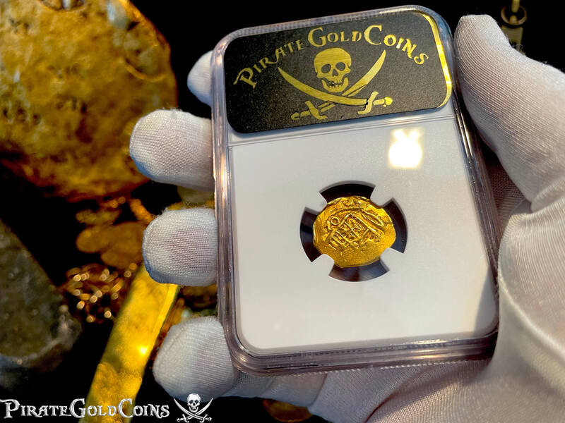 Mexico 1 Escudo 1700/1699 "1715 Fleet Shipwreck" NGC AU Dets 5