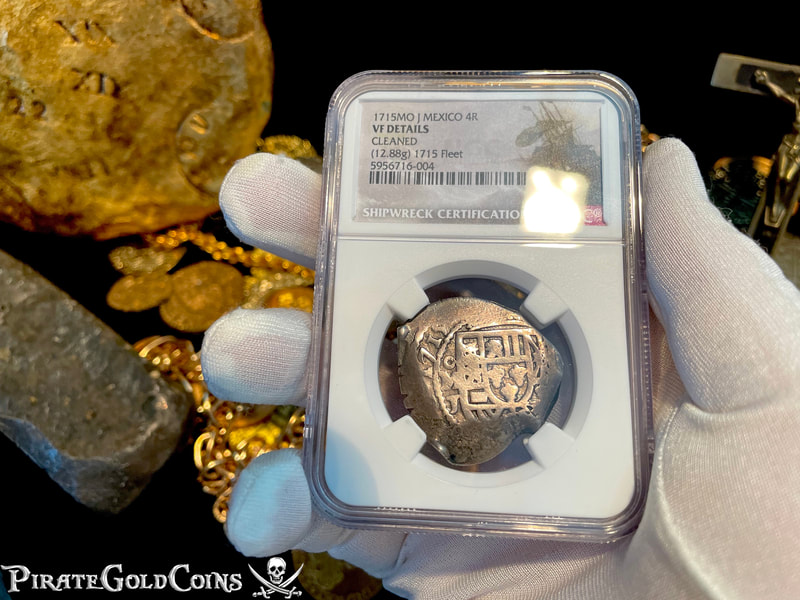 Mexico 4 Reales 1715 "Dated from the 1715 Fleet Shipwreck" to be Pendant 2