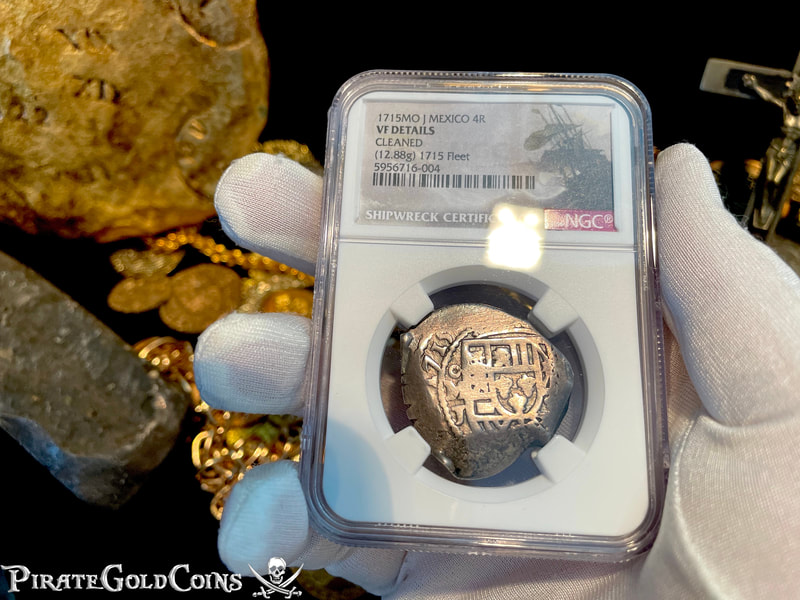 Mexico 4 Reales 1715 "Dated from the 1715 Fleet Shipwreck" to be Pendant