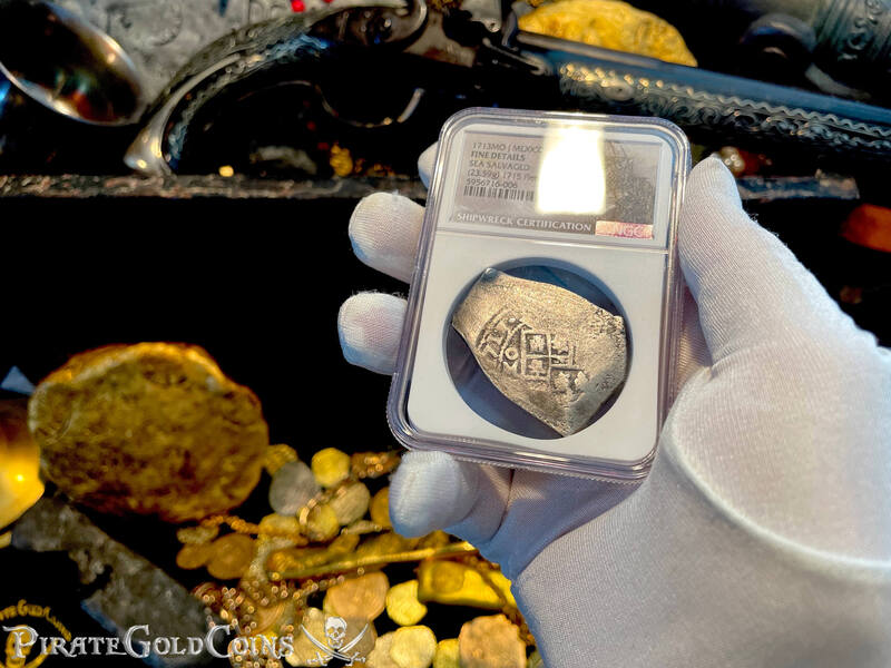 Mexico 8 Reales 1713 "Full Date From 1715 Fleet Shipwreck" NGC Fine 2