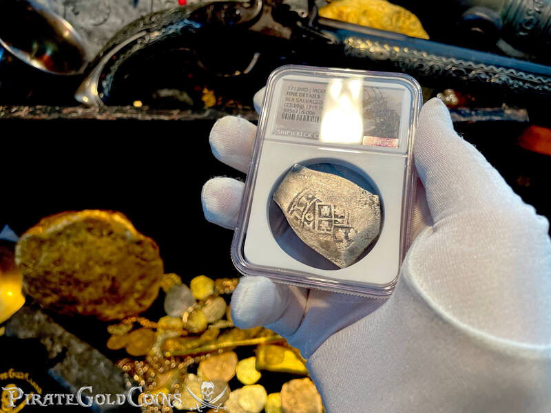 Mexico 8 Reales 1713 "Full Date From 1715 Fleet Shipwreck" NGC Fine 3