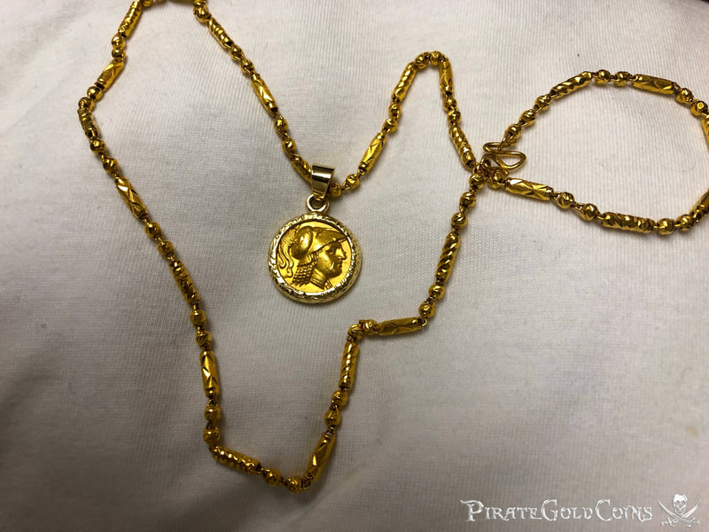 Kingdom of Macedon "Alexander the Great" 24kt Necklace Included 21