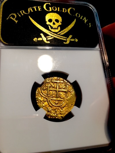 Colombia 2 Escudos  1630-35  "Incredible Toning"  NGC 58 3