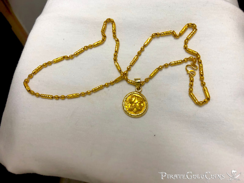 Kingdom of Macedon "Alexander the Great" 24kt Necklace Included 24