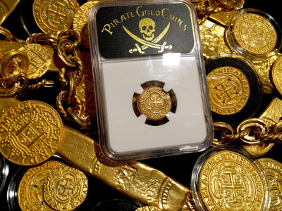 Spain 1 Escudo 1608 "Only 6 Total Known!" NGC 63 Pirate Gold Coins