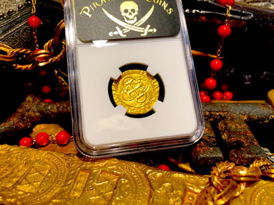 Spain 1 Escudo 1516-56 "Full Crown & Legends" NGC 62 5