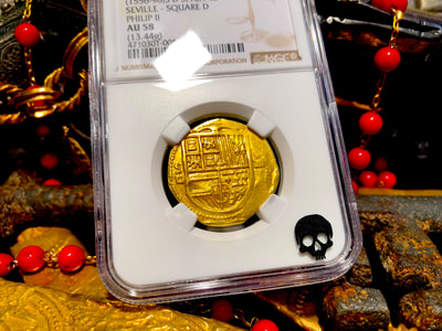 Spain 4 Escudos 1556-98 "Insanely Crisp Details" NGC 58 4