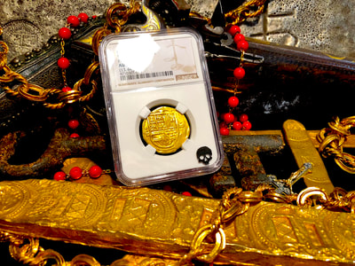 Spain 4 Escudos 1556-98 "Insanely Crisp Details" NGC 58 7