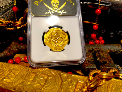 Spain 4 Escudos 1556-98 "Insanely Crisp Details" NGC 58 8