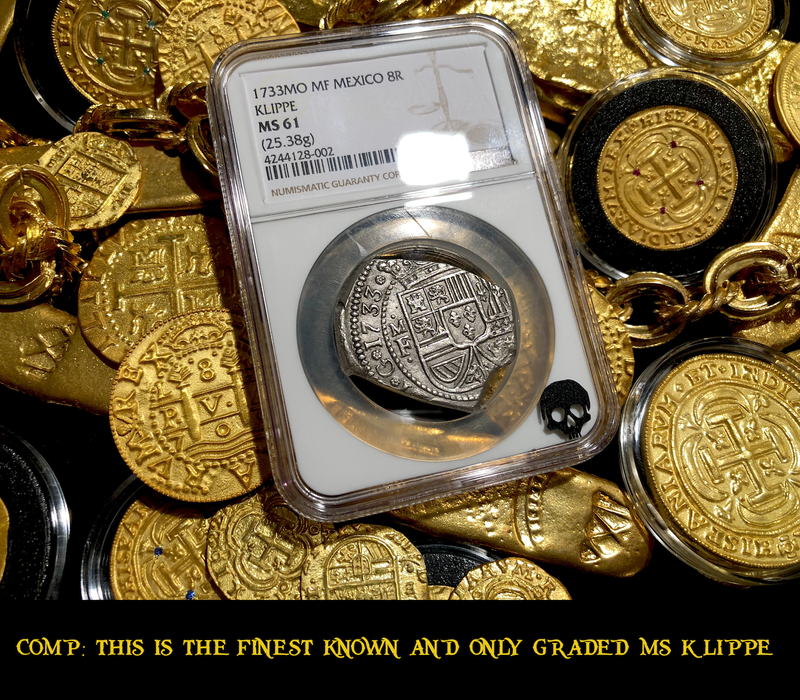 Mexico 8 Reales 1733 Klippe "Finest We've Seen" RAW 13