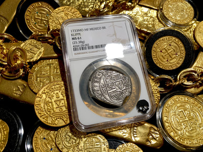 Mexico 8 Reales 1733 "Finest Known- Only MS"  NGC 61 Treasure Coin 5
