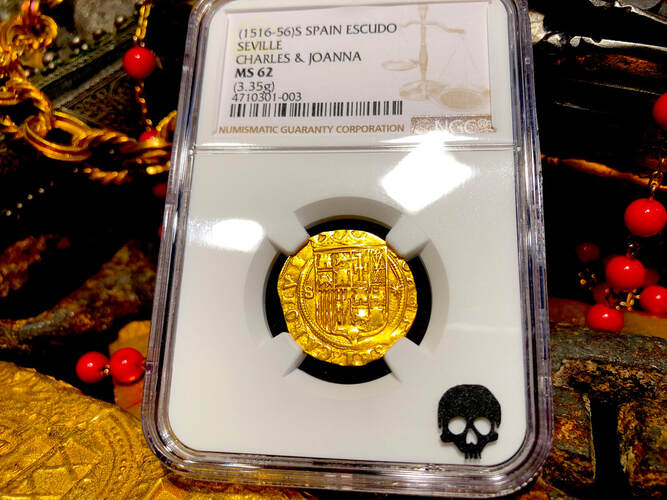 Spain 1 Escudo 1516-56's 12