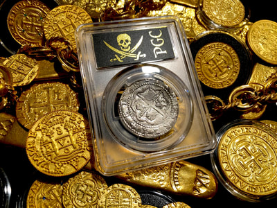 Peru 4 Reales 1556-98 PCGS 35 Pirate Gold Coins Shipwreck Treasures 7