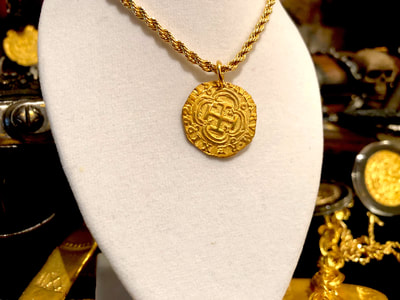 Pure Gold Replica Shipwreck Treasure Coin Colombia 1622 3