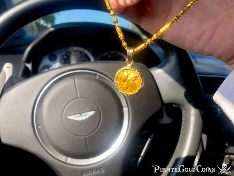 Kingdom of Macedon "Alexander the Great" 24kt Necklace Included 27