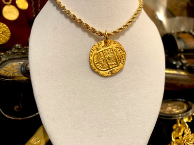 Pure Gold Replica Shipwreck Treasure Coin Colombia 1622 8