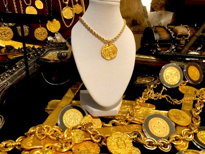 Pure Gold Replica Shipwreck Treasure Coin Colombia 1622 9