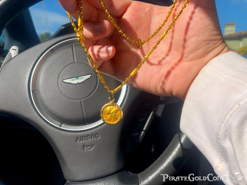 Kingdom of Macedon "Alexander the Great" 24kt Necklace Included 33