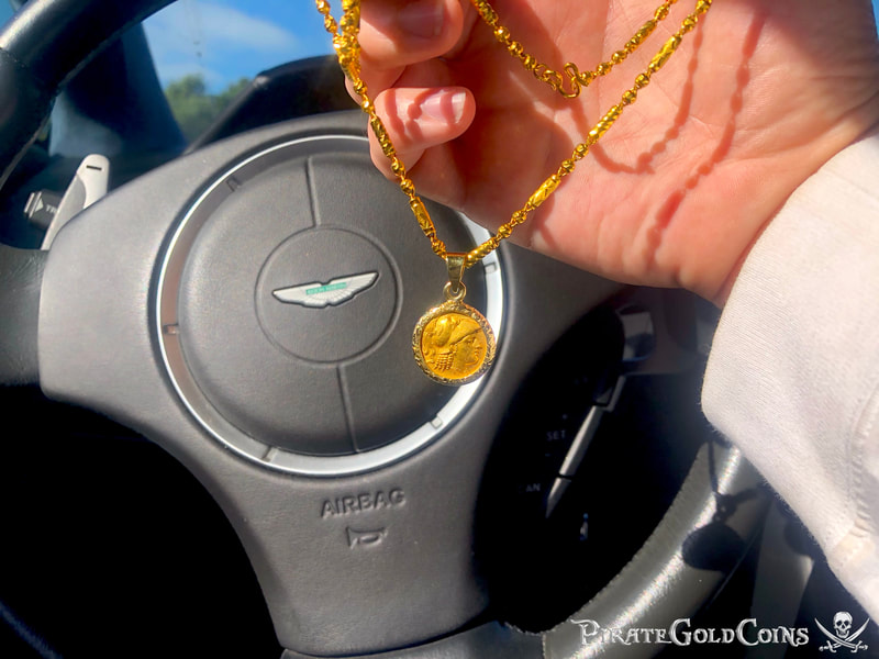 Kingdom of Macedon "Alexander the Great" 24kt Necklace Included 34