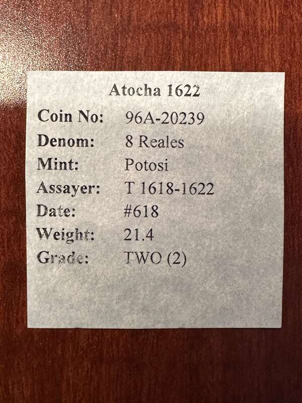 Bolivia 8 Reales 1618 "Atocha 1622 Shipwreck" PCGS VF 4