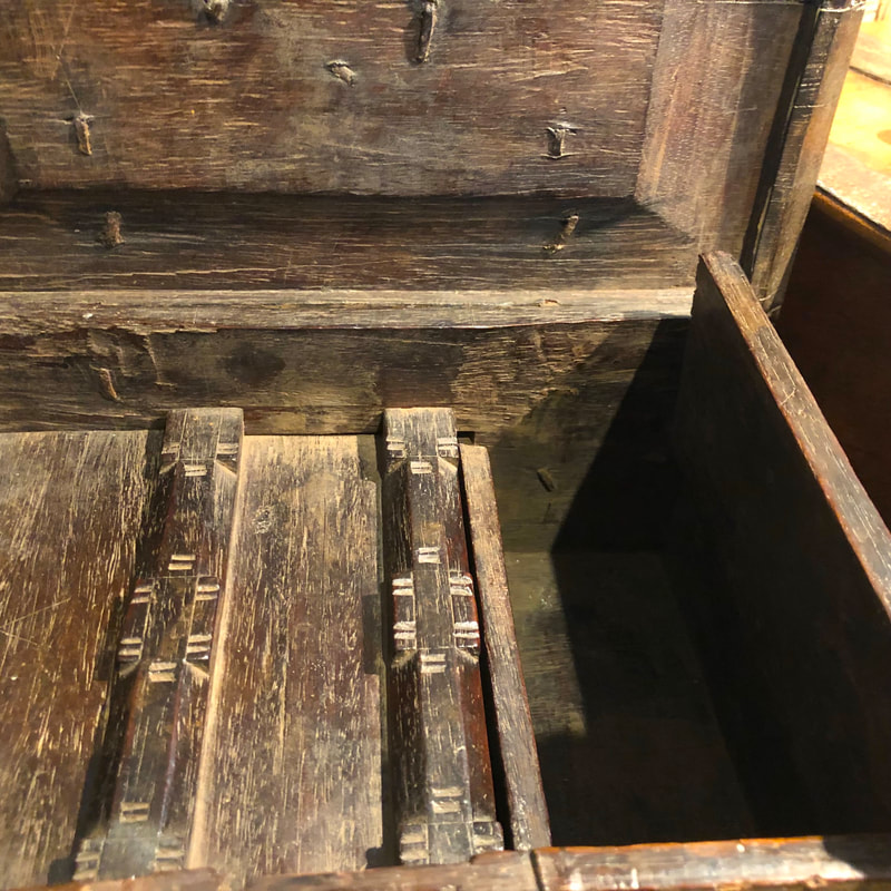 16th-17th Century Pay Masters Coffer or Coin Box 9