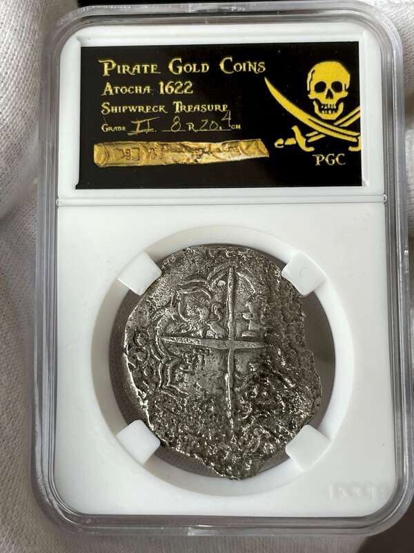Bolivia 8 Reales "Atocha 1622 Shipwreck" Grade 2 10