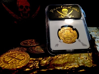 Spain  2 Escudos  1556-98  "Toledo Mint"  NGC AU DETS Huge Planchet! 7