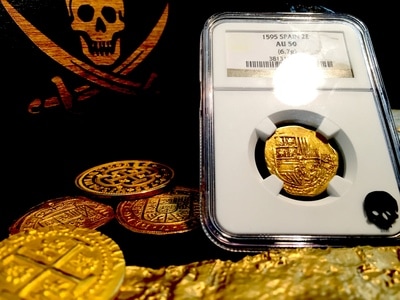 Spain  2 Escudos  1595  "Rarely Dated!"  King Philip II  NGC 50 2