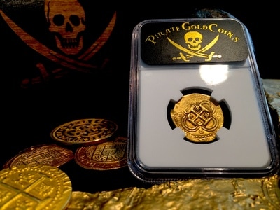 Spain  2 Escudos  1595  "Rarely Dated!"  King Philip II  NGC 50 6