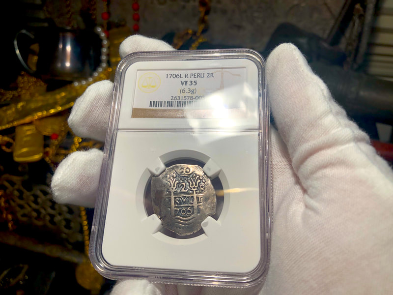 Peru 2 Reales 1706 "Dated" NGC 35 4