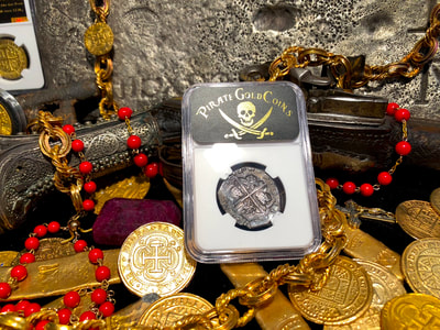 Spain 4 Reales 1612 "Full 4 Digit Date" NGC 45​ Pirate Gold Coins 17