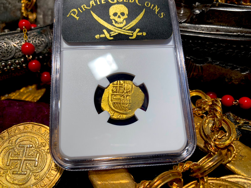 Spain 2 Escudos 1556-98 "Full Cross" NGC VF Dets 4