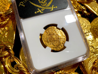 Spain 2 Escudos 1622 "Year of the Atocha, Dated"  NGC 61 Shipwreck Treasure 13