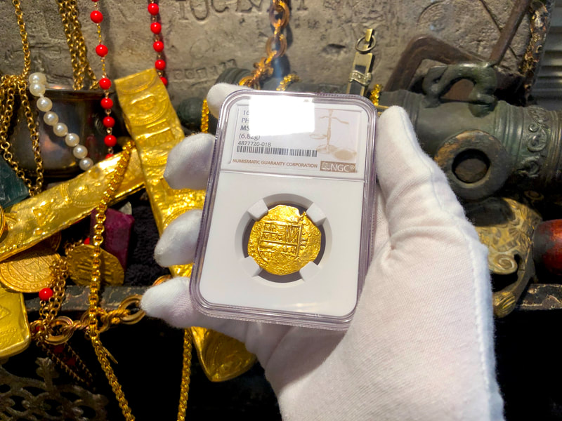 Spain 2 Escudos 161x "Dated" NGC 62 Pirate Gold Coins 2