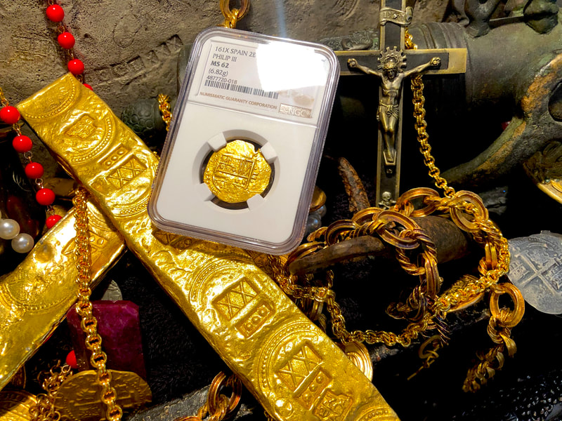 Spain 2 Escudos 161x "Dated" NGC 62 Pirate Gold Coins 6