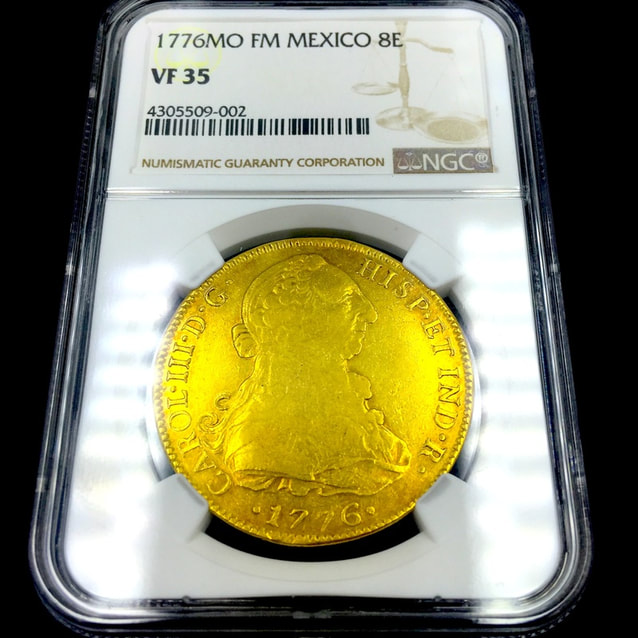 Mexico 8 Escudos 1776 NGC 35
