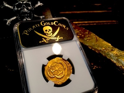 Mexico  4 Escudos  1714-20  "1715 Plate Fleet Shipwreck"  NGC 61  Full Crown! 8