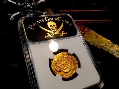 Mexico  4 Escudos  1714-20  "1715 Plate Fleet Shipwreck"  NGC 61  Full Crown! 9