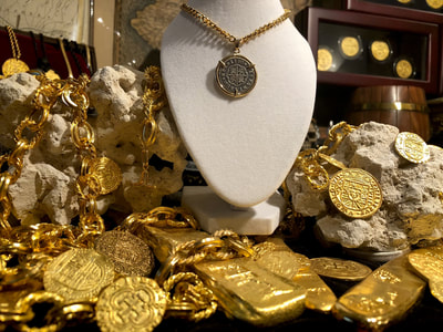 Spain 1 Reales 1730 14kt Bezel Pirate Gold Coins Treasure Necklace Jewelry 5